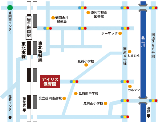 アイリス保育園の地図